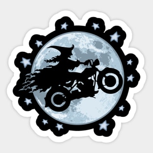 Witchy Biker Sticker